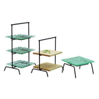 Thumbnail image #2 for G.E.T. Urban Renewal IR-404B 3-Tier Rectangular Metal Display Stand, Black, 15-3/4"W x 12"D x 27"H