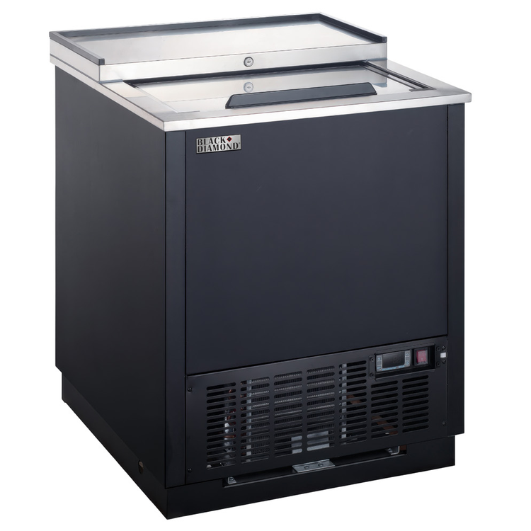Product image #2 for Black Diamond 4 Cu. Ft. Glass Froster / Plate Chiller with 1 Sliding Solid Lid