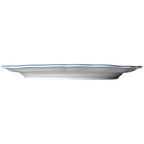 Thumbnail image #2 for Steelite International Folio, Porcelain 62579FP817 Porcelain Oval Platter, Adelina Double Line Blue, 13 x 10.5 x 1 in 1 Dozen