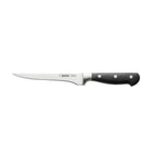 Thumbnail image #1 for CAC China Schnell® KFBN-G60 Forged Boning Knife, 6-3/8-Inch Full-Tang German High-Carbon Steel Blade, Black Handle Case of 36