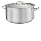 Thumbnail image #1 for Stanton Trading SSBR26 Brazier, 26-1/2 qt, induction-ready 3-ply stainless steel with aluminum core, handled cover