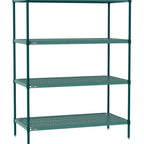 Thumbnail image #1 for Metro Super Erecta Pro PR-2160K3-63-S4 Stationary Starter Wire Shelving Unit, 60"W x 21"D x 63"H, 4-tier, 600 lb. capacity per shelf, 2000 lb.