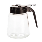 Thumbnail image #1 for TableCraft Products Modern 1371BK 12 oz Glass Syrup Dispenser with Black ABS Top Case of 12