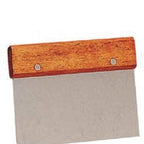 Thumbnail image #2 for American Metalcraft DS6704 6-Inch Stainless Steel Dough Cutter/Scraper with Wooden Handle, One Rounded Corner Case of 72