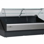 Thumbnail image #1 for MVP Group LLC Hydra-Kool KPM-CG-80-S Full-Service Curved Glass Refrigerated Display Case, Self-Contained, 77-1/2"W, 1 Shelf