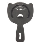 Thumbnail image #1 for Mercer Culinary Barfly M37203MBK Diamond Lattice Spring Bar Strainer, 6-Inch, 2-Prong, Matte Black Stainless Steel Case of 6