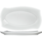 Thumbnail image #1 for International Tableware Rhapsody RA-14 Porcelain Oval Platter, 14" x 8-1/4" x 1-3/8"H, Bright White 1 Dozen
