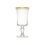 Thumbnail image #1 for Ten Strawberry Street Kate KATEG-GBLT 14 oz Non-Tempered Glass Water Goblet with Gold Band Case of 24