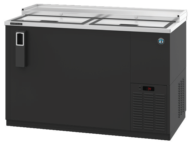 Product image #5 for Hoshizaki CC50 Two-Section Reach-In Refrigerated Bottle Cooler with Top-Sliding Locking Lids, 50-1/2 Inch Wide, 14.4 Cu. Ft.