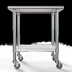Thumbnail image #5 for KoolMore 30 x 30 Inch 18-Gauge 304 Stainless Steel Corner Work Table with Undershelf and Locking Casters