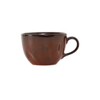 Thumbnail image #1 for Tuxton China Artisan GAR-083 Ceramic Coffee Cup, 10-1/2 oz, Round with Handle, Red Rock Case of 2 Dozen