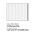 Thumbnail image #1 for Empire Bakery Equipment SQG-PBG GRID 8 Divisional Grid, 15 Divisions, 1.22" x 15.75", for SQG/SRG Hydraulic Dough Dividers