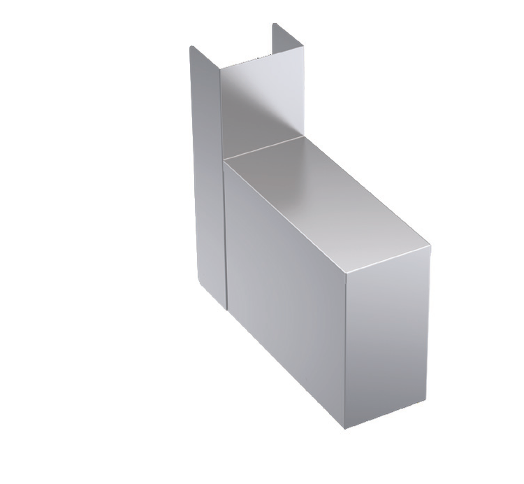 Product image #6 for Krowne Royal Series 6-Inch Wide Underbar Chase Filler with 4-Inch Rear Open Chase, 19-Inch Deep