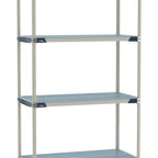 Thumbnail image #1 for Metro MetroMax i MX-2430G-86-S4 Stationary Polymer Shelving Unit, Solid, 4-Tier, 24"D x 30"W x 86"H