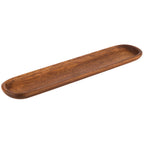 Thumbnail image #1 for Libbey APS Germany - Acacia APS 00792 Oval Acacia Wood Serving Board, 14-1/2"L x 3-1/8"W x 3/4"H, Without Handle