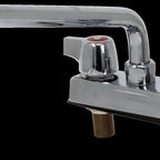 Thumbnail image #2 for Serv-Ware DFY12-CWP 12" Deck-Mount Faucet for DIS Sink, 4" OC, 10" Swivel Swing Spout, Low Lead