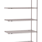Thumbnail image #1 for Metro Super Erecta SE-2472K4-86-A5 Add-On Wire Shelving Unit, 72"W x 24"D x 86"H, 600 lb. capacity per shelf, 2000 lb. capacity per unit, 1" shelf