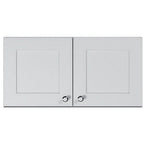 Thumbnail image #1 for Summit Commercial CABWH2412 Wall Cabinet, 24" W x 12" H x 12.75" D, French Door, Microwave-Ready, White