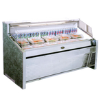 Thumbnail image #1 for Marc Refrigeration SPOD-6S/C Self-Contained Open Display Merchandiser, 72.5"W, 2-Tier Shelves, White Interior