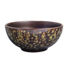 Thumbnail image #1 for Vertex China London Moonstone LMJ-B50 Pasta Bowl, 12 oz, 5 in Round Low-Profile Coupe, Matte Black/Jade Reactive Glaze Case of 3 Dozen