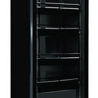 Thumbnail image #1 for MVP Group LLC Kool-It KGM-8 Glass Door Merchandiser Refrigerator, 7.88 cu. ft., Hinged Black Glass Door, LED Light, Rear-Mounted Self-Contained
