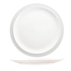 Thumbnail image #1 for International Tableware Dresden DRN-8 9" Round Porcelain Plate with Narrow Rim and Embossed Pattern Case of 2 Dozen
