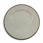 Thumbnail image #1 for G.E.T. Vintage California-Mojave - EGS D850M-V . . Round Vanilla Melamine Plate, 8-1/2 in, Crackled Texture Case of 6
