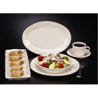 Thumbnail image #2 for Libbey Farmhouse FH-600 Porcelain Plate, 6-3/8-Inch Round, Medium Rim, Cream White