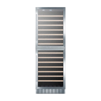 Thumbnail image #1 for Summit Commercial SWC1875B Commercial Dual-Zone Wine Cooler, 118-Bottle Capacity, Black Exterior, Bottom-Mounted Self-Contained Refrigeration