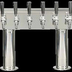 Thumbnail image #5 for Micro Matic USA Pro-Line DPT36PSS-PL Direct Draw Double-Pedestal Conversion Tower, 2-Column, 6-Faucet, Air-Cooled Stainless Steel