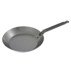 Thumbnail image #1 for Matfer Bourgeat 062001 Black Steel Frying Pan, 8-5/8-Inch, Uncoated, Riveted Handle, Induction Ready