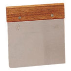 Thumbnail image #2 for American Metalcraft DS6706 6-Inch Stainless Steel Dough Cutter/Scraper with Wooden Handle and Rounded Corner Case of 72