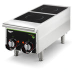 Thumbnail image #5 for Vollrath 912HIMC Dual Hob Countertop Induction Range, Manual Controls, Stainless Steel, 2,500-2,900 Watts per Hob, 208-240V