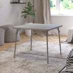Thumbnail image #2 for Flash Furniture JB-2-GY-GG Folding Card Table, Gray Padded Vinyl Top, 33-1/2"W x 33-1/2"D x 27-3/4"H