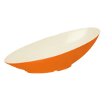 Thumbnail image #1 for G.E.T. GET B-798-ST Melamine Oval Bowl, 2-1/2 qt., 20 x 10 x 6 in., Two-Tone Sunset Case of 6