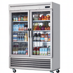 Thumbnail image #1 for Blue Air FSE LLC BSR49G-HC Two-Section Reach-In Refrigerator, 49 cu. ft., Glass Doors, Bottom-Mount Self-Contained Refrigeration