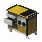 Thumbnail image #1 for Lakeside Manufacturing 690-10 Hydration/Nutrition Cart with Chilled Pan, Drawers, Cup Dispensers & Sliding-Door Storage, Stainless Steel/Laminate