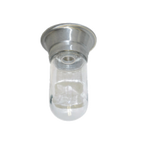 Thumbnail image #1 for Component Hardware Flame Gard L55-2004 Canopy Lighting Fixture with Tempered Glass Globe and Wire Guard