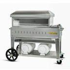 Thumbnail image #1 for Crown Verity Mobile Cooking CV-PZ36-CB LP Gas Pizza Deck Oven, 36-Inch, Single Hearth-Stone Deck, Stainless Steel