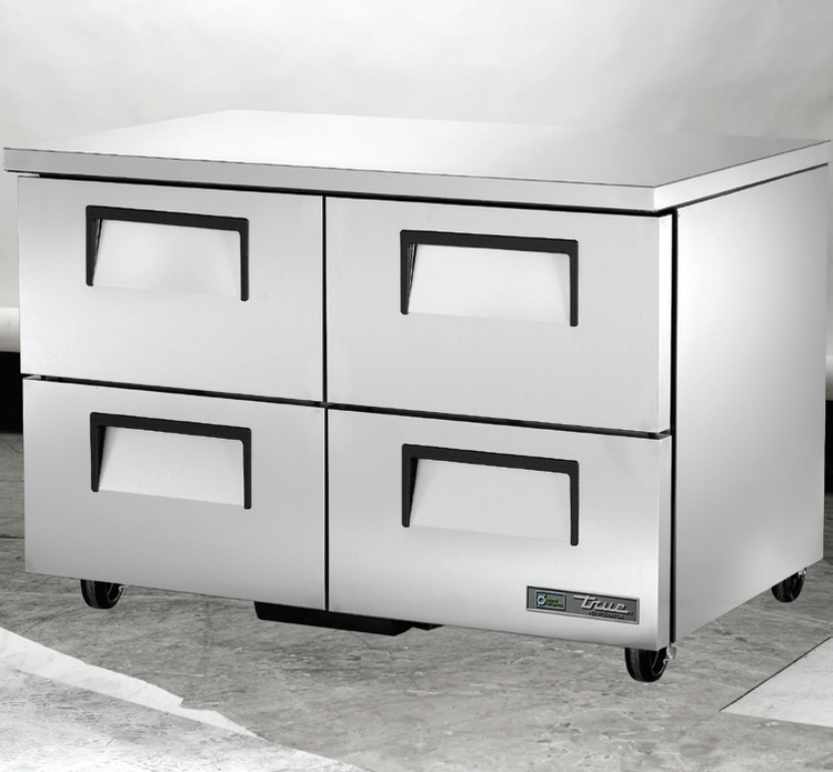 Product image #5 for True 48-Inch 4-Drawer 2-Section Undercounter Refrigerator