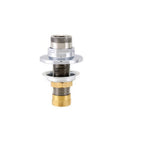 Thumbnail image #1 for Fisher 3800 Faucet Base, Deck Mount, Single Hole, Swivel Outlet, 1/2" Slip Joint, Brass