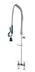 Thumbnail image #2 for Krowne Royal Series Deck-Mount Pre-Rinse Faucet Assembly, 4-Inch Centers, Spring-Action Gooseneck, 38-Inch Hose
