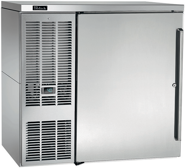 Product image #5 for 36-Inch One-Section Self-Contained Front-Vented Refrigerated Back Bar Cabinet with Solid Left-Hinged Door