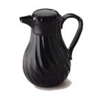 Thumbnail image #1 for Alegacy Foodservice Products IP4022B20B Insulated Beverage Pitcher, 20 oz, Twist Cap, Black, Tea/Decaf/Regular Indicators