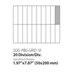 Thumbnail image #1 for Empire Bakery Equipment SQG-PBG GRID 10 Divisional Grid, 20 Divisions, 1.97 x 7.87 in., for Hydraulic Dough Dividers