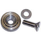 Thumbnail image #1 for AllPoints Foodservice Parts & Supplies 262625 Commercial Refrigeration Roller with 1/4-20 Threaded Removable Stud, Stainless Steel