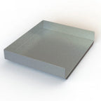Thumbnail image #1 for AERO Manufacturing 2D-1818 Detachable Stainless Steel Sink Drainboard, 18"W x 18"D, 14 Gauge, 3" Splash on 3 Sides
