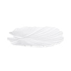 Thumbnail image #1 for G.E.T. The Naturals - EGS M14PL-NW Melamine Palm Leaf Platter, White, 14" Case of 3