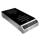 Thumbnail image #1 for Equipex LLC Adventys GL2-6000F Countertop Induction Range, 2 Front-to-Back 8-Inch Burners, 3,000 Watts per Burner, Capacitive Touch Controls