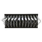 Thumbnail image #1 for Alpine Industries ADI617-BLK Wall-Mount Pivot Rack, Black, 24 x 15.25 x 10.5 in